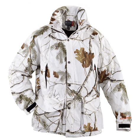 winter camo parka.